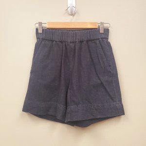 Everlane The Easy Jean Short Denim 100% Organic Cotton Dark Wash Sz 00